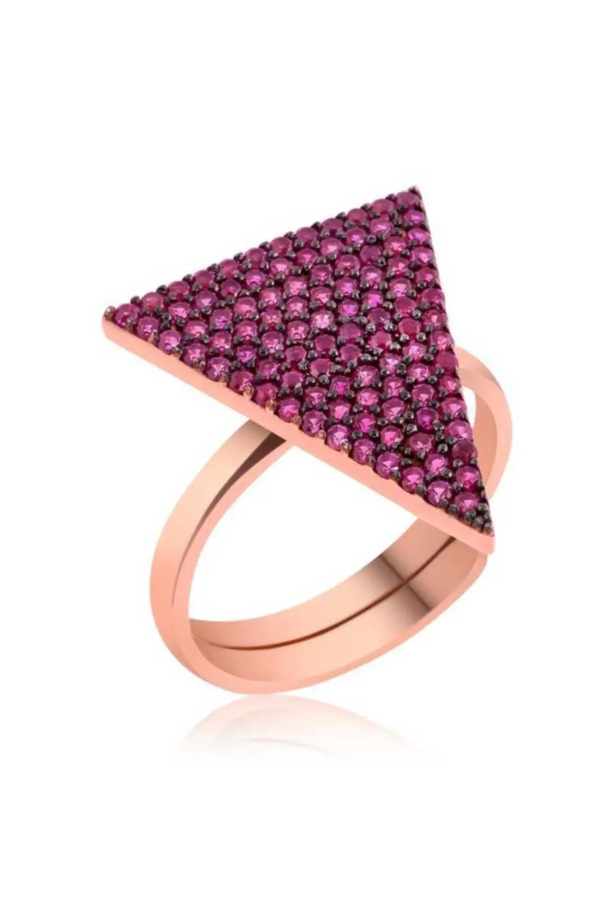 

Women's Pink Triangle Ring