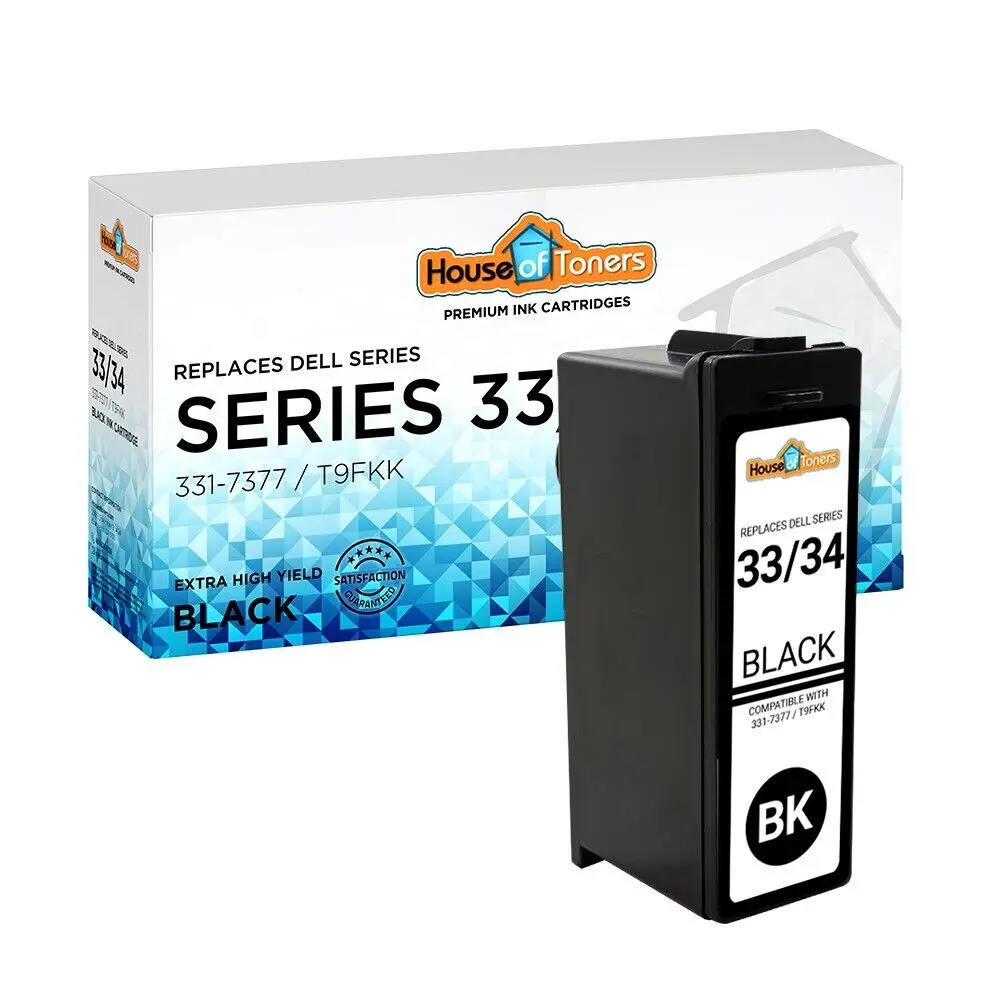 

Black 33XL (31 32 33 34) Extra HY Ink (331-7377 / 331-7689) for Dell V525W
