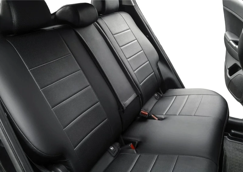 Комплект автомобильных чехлов Seintex 94718 для MAN TGX 2007- - рисунок полоски черного цвета
