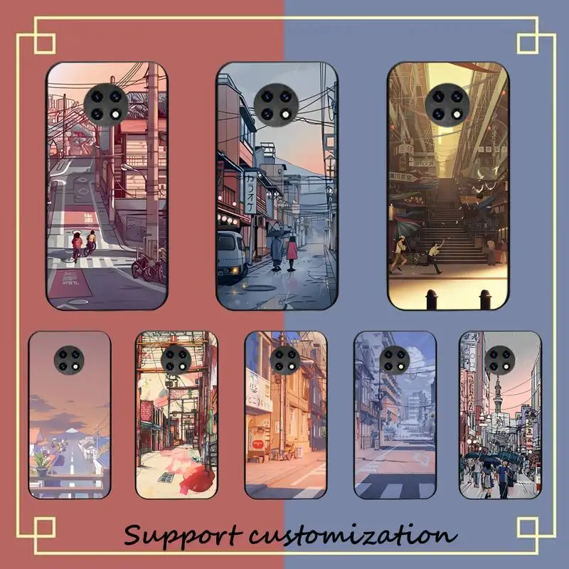 

Japanese Anime Hand Painted House scenery Phone Case for Redmi 5 6 7 8 9 A 5plus K20 4X S2 GO 6 K30 pro