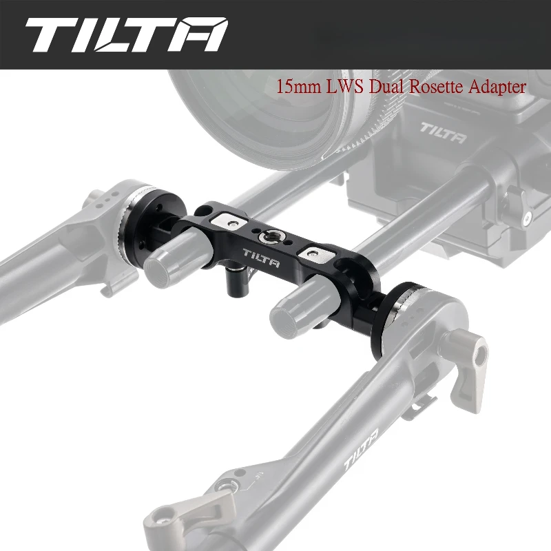 Фото Адаптер TILTA 15mm LWS Dual Rosette – черный, совместим с удлинителями розеток и рукоятками TA-DRA-15-B №3