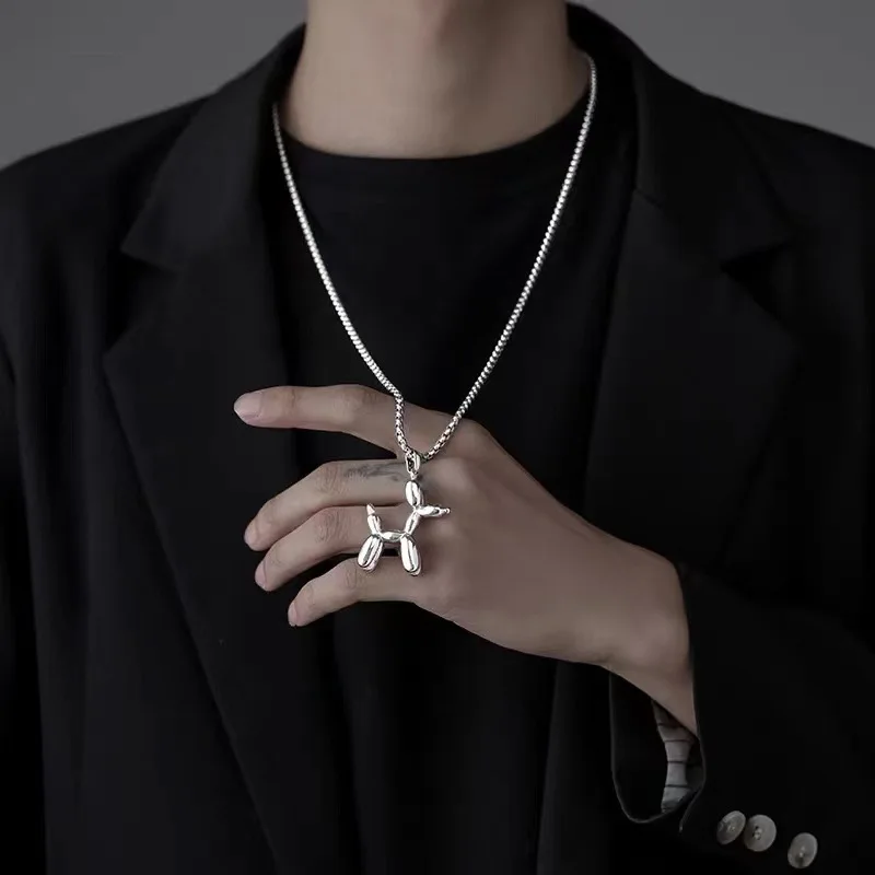 Ожерелье для мужчин и женщин длинная цепочка с подвеской в виде воздушного шара