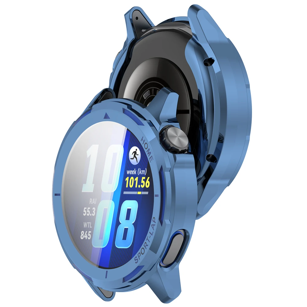 Фото Чехол для смарт-часов Huawei Watch GT Runner 2, мягкий защитный чехол из ТПУ с полным покрытием экрана, защитный бампер №1