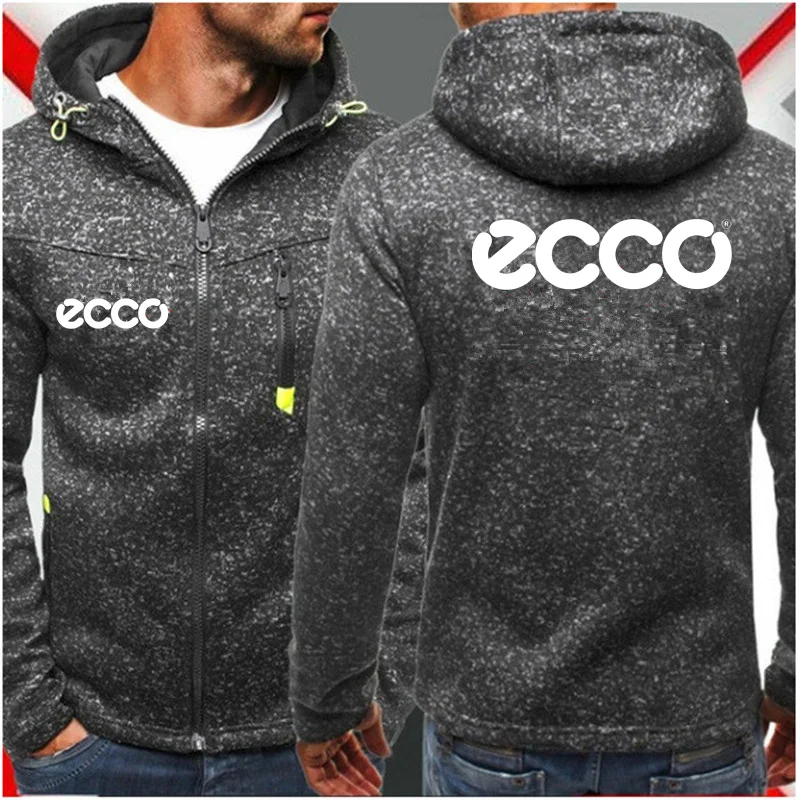 

Мужские толстовки с капюшоном, модная однотонная толстовка с буквенным принтом, новинка 2023, осенняя Повседневная брендовая куртка, пальто на молнии, кардиган с флисовой подкладкой