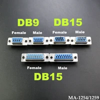 db9 db15 holepin male female welded connector rs232 serial port socket db d sub adapter 915 pin