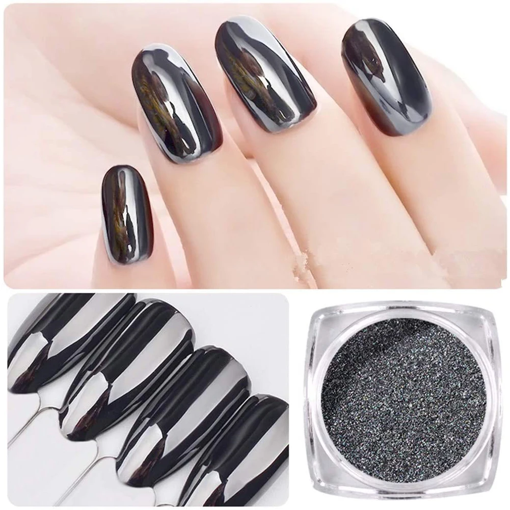 

1g/bottle Nail Mirror Shining Powder Chrome Pigment Glitters Dust Manicure DIY Decoration