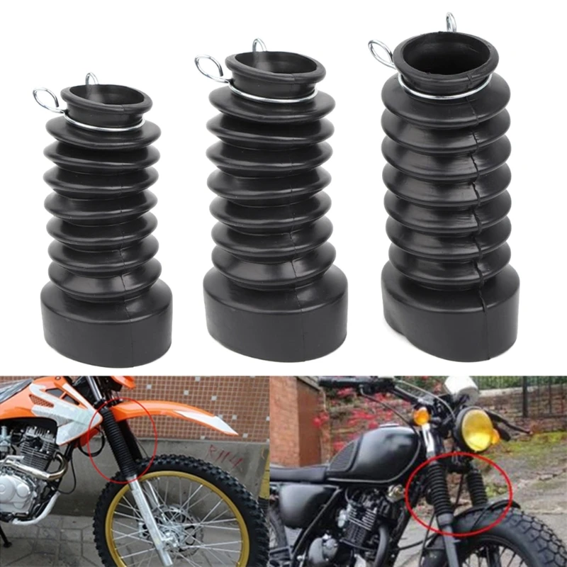 

Motorcycle Front Fork Cover Shock Damping Dust Guard Covers 2pcs 27/30/33mm Dirt Bike Gaiter Gator Boot Shock Absorber