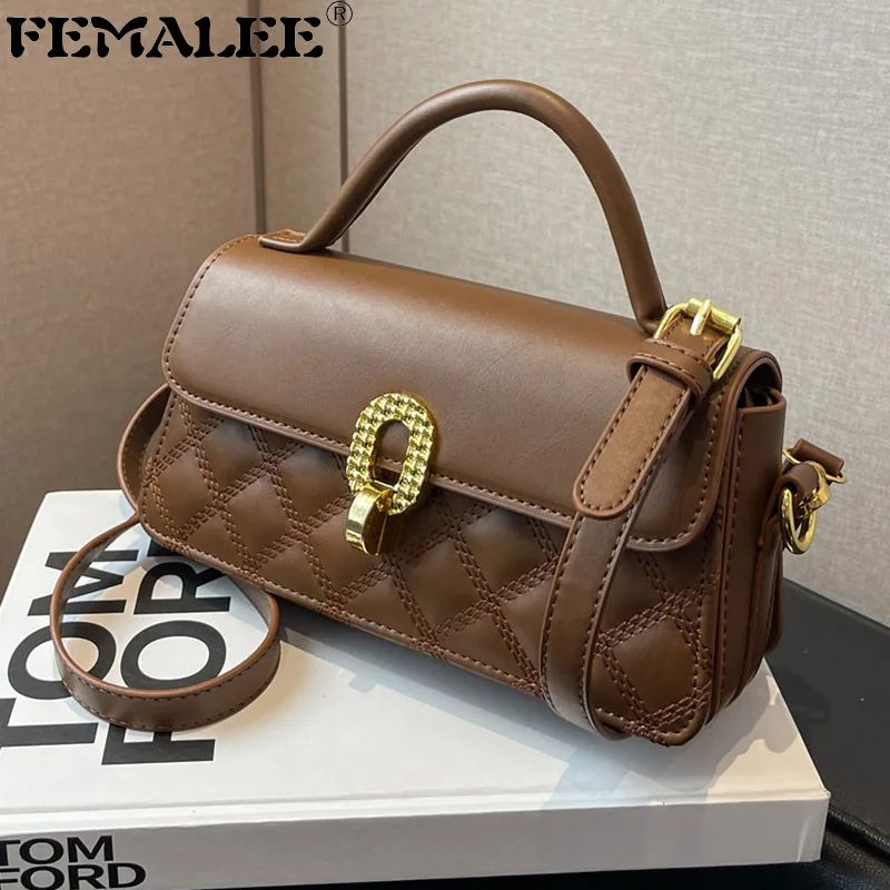 

Модные сумки FEMALEE из крокодиловой кожи для женщин, высококачественные кожаные сумки и кошельки 2023, трендовая Весенняя дамская сумка через п...