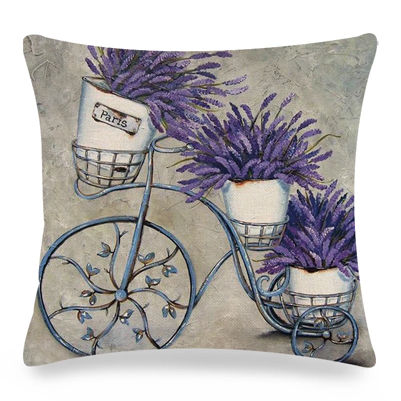 Чехол для подушки в стиле ретро 45x45