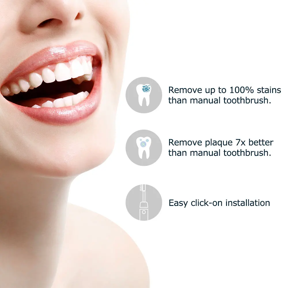 4 шт. сменные головки для электрической зубной щетки Mornwell D901/D902