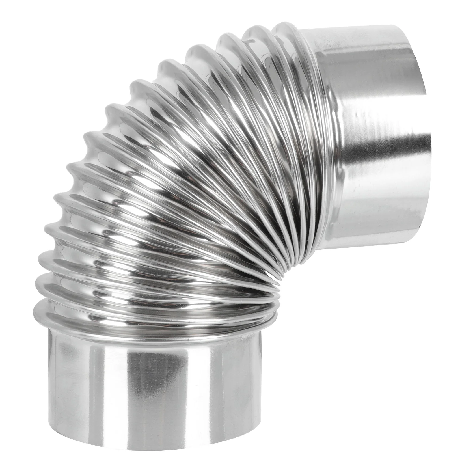

Stainless Steel Elbow Chimney Exhaust Pipe Kitchen Hose Home Vent Air Dryer Heating Stove Flexible Metal Flue