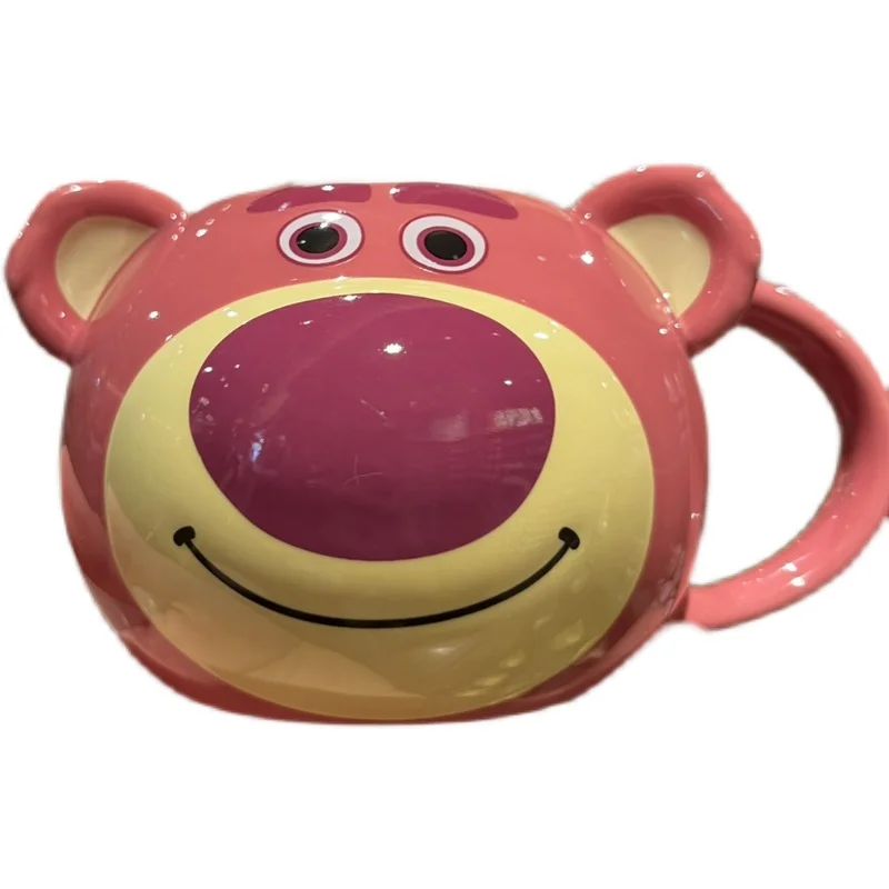 Disney cartoon Pink Bear Ceramic Cup Winnie Drinking Cup Donald Duck Cup