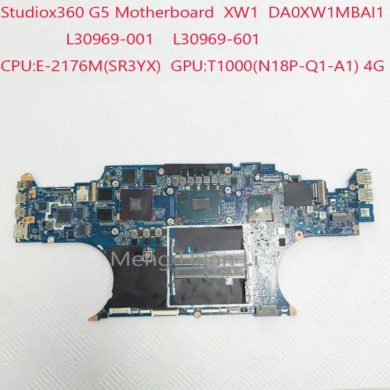 

DA0XW1MBAI1 X360 G5 Motherboard XW1 L30969-001 L30969-601 For HP ZBOOK Studiox360 G5 Laptop CPU:E-2176M GPU:T1000 4G 100%Test