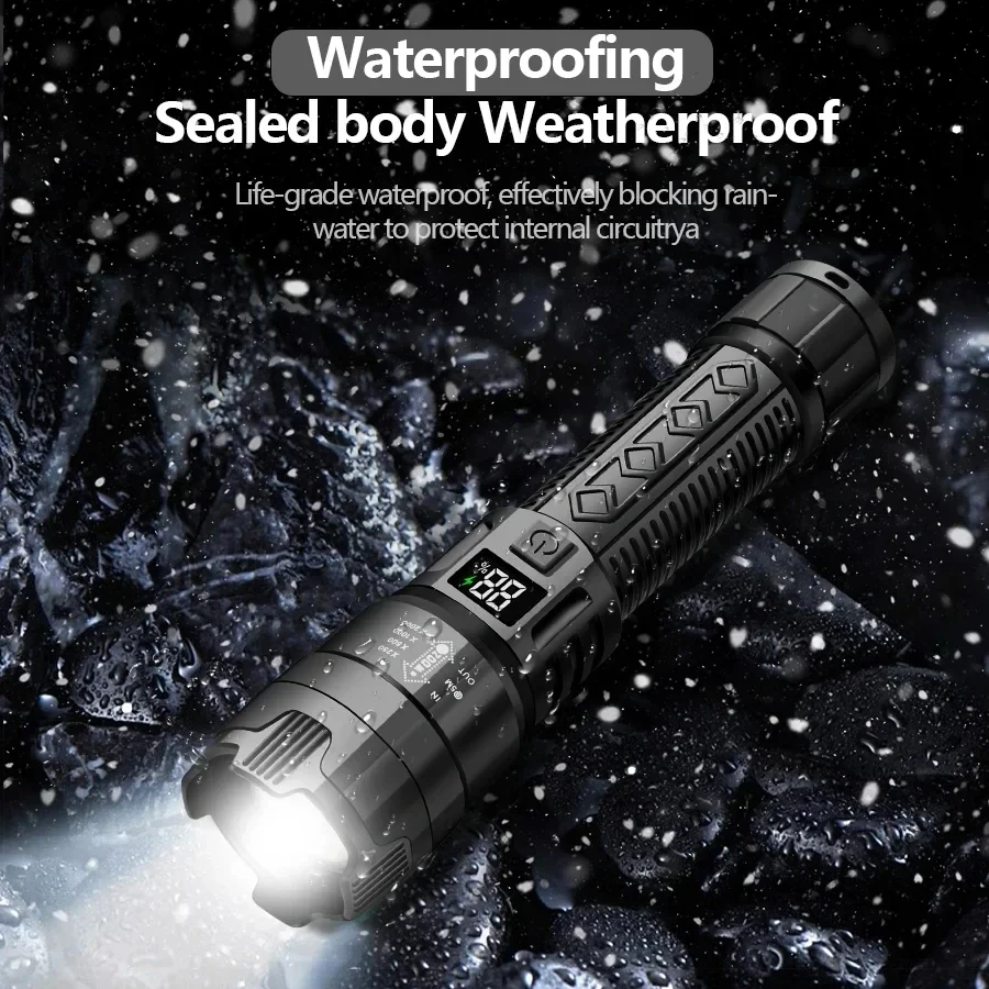 

Тактический Фонарик 2000LM USB Зарядный с Звумом