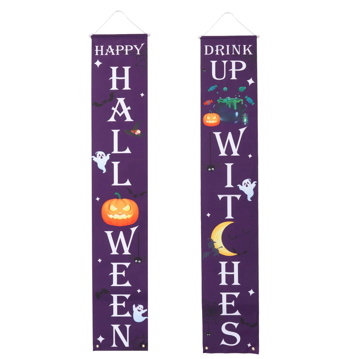 

Door Banner Front Hanging Outdoor Witch Scary Signs Decorations Decoration Porch
