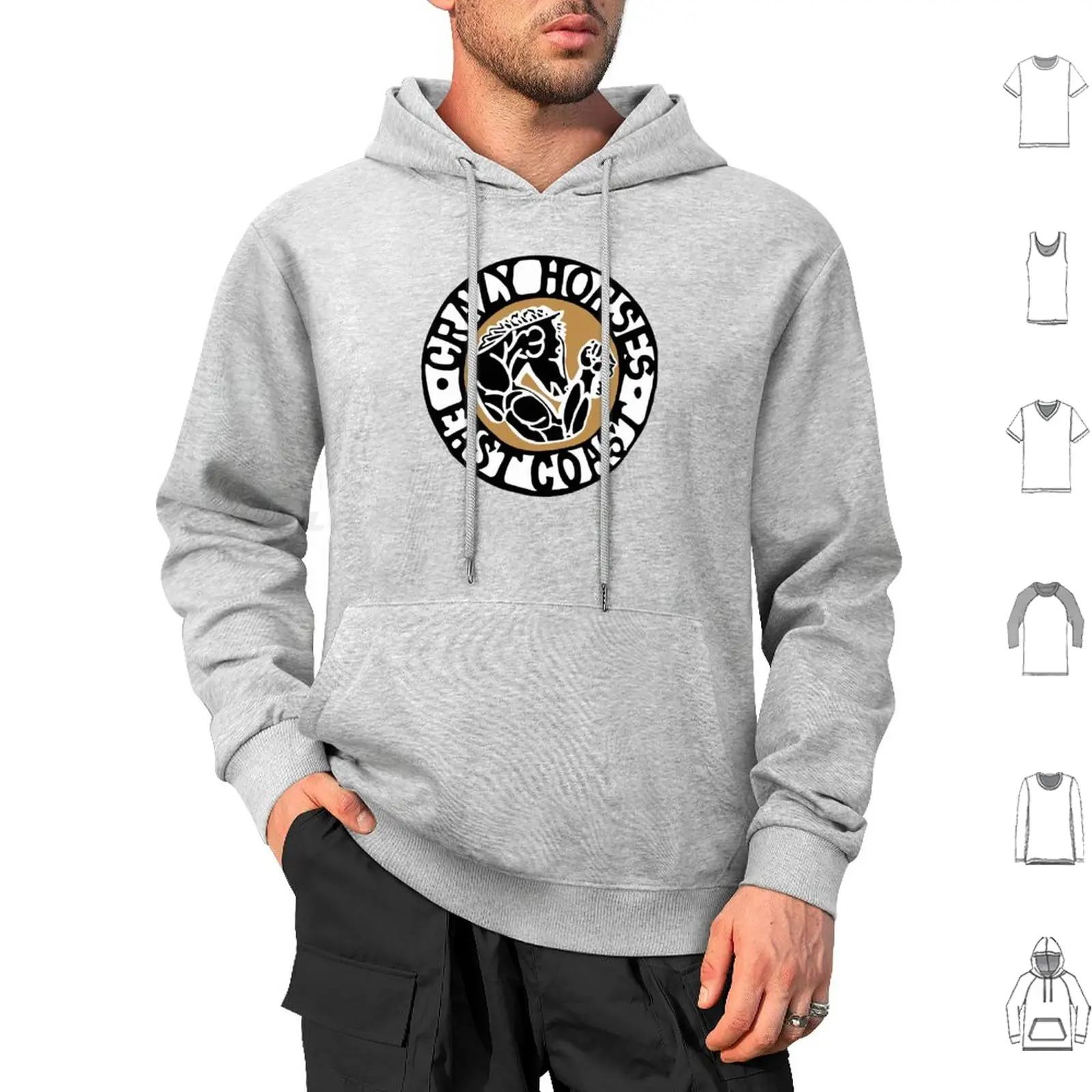 Толстовка с изображением сумасшедших лошадей восточное побережье хлопок