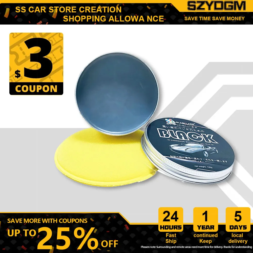 

120g Car Wax Crystal Plating Set Hard Glossy Wax Layer Covering Paint Surface Coating Formula Waterproof Film Car Polish