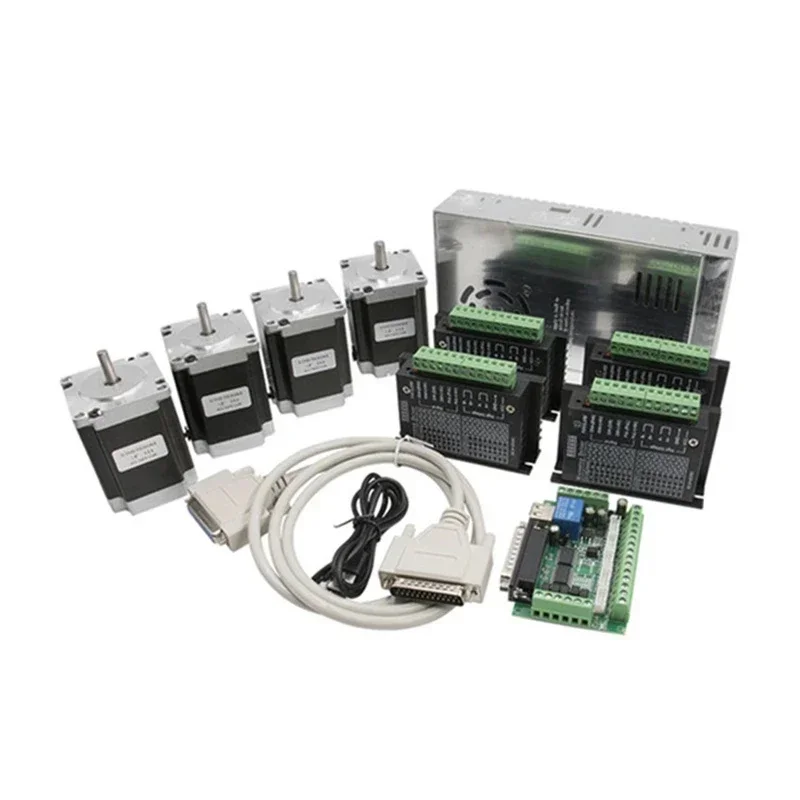 4-осевой комплект фрезерного станка с ЧПУ: привод TB6600 + интерфейсная плата MACH3