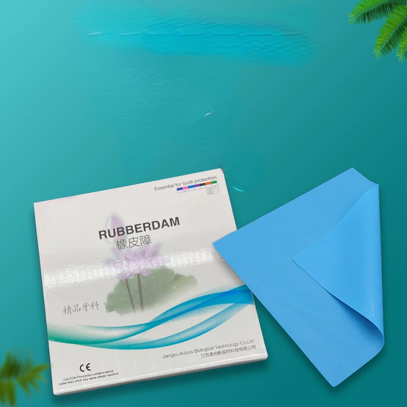 

6''X6''36Pcs/box Non Sterile Dental Dam Natural Rubber Latex Dental Oral Rubber Dam High Quality Dental Material