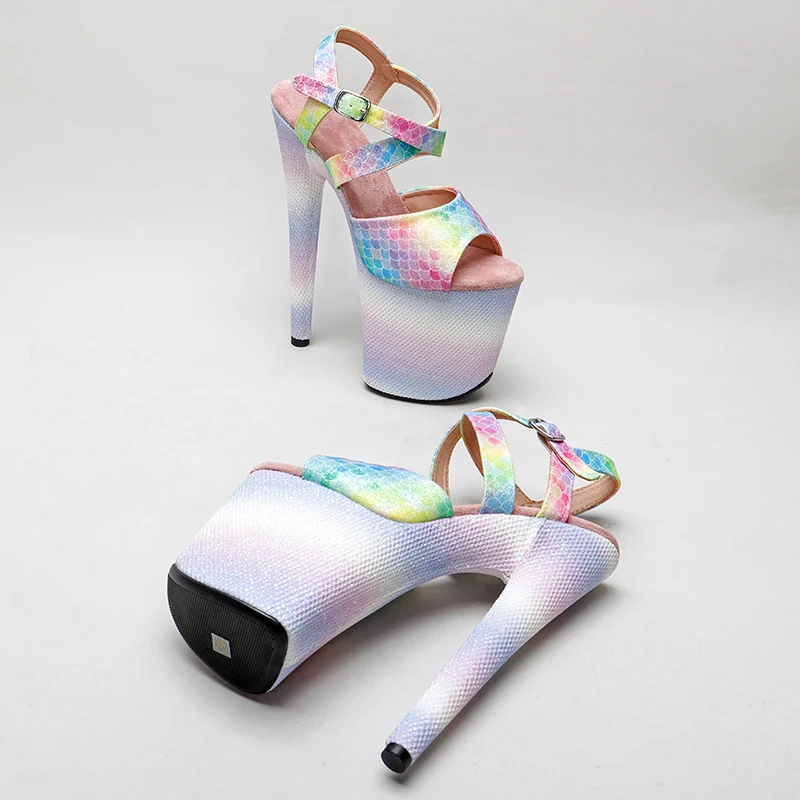 Leecabe Sexy 8 Inch High Heels 20CM Stripper Shoes  platform for pole dancing shoes  model show shoes