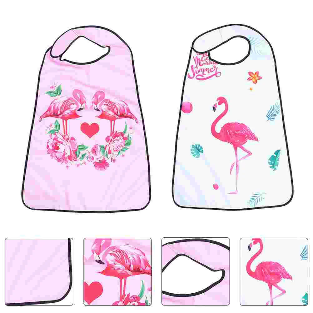 

2pcs Dirty-resistant Adult Bibs Nursing Clothing Protectors Elder Patient Bibs
