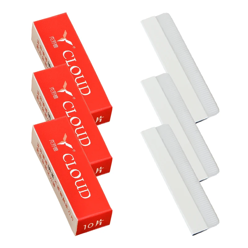 

10/20pcs Professional Hair Cutting Razor Blades Eyebrow Trimming Knife Stainless Steel Multi-function Makeup Sharp Blade C0015A