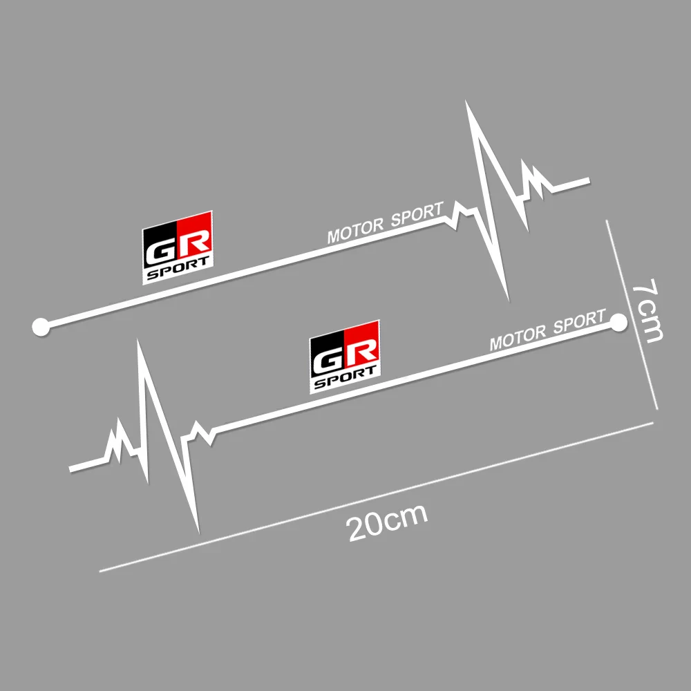 

2 шт. наклейки на боковое окно автомобиля из ПВХ для Toyota GR Sport Yaris 86 Corolla Hilux Supra C-HR, наклейка на окно кузова, виниловая пленка, наклейки