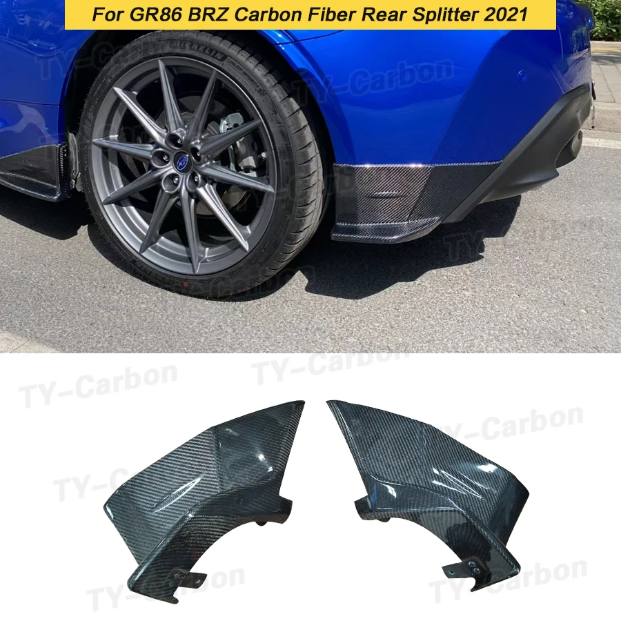 

Real Carbon Fiber Rear Bumper Diffuser Splitter Lip Flaps Side Skrit For Toyota GR86 ZN8 Subaru BRZ ZD8 2022-2023 STI Style FRP