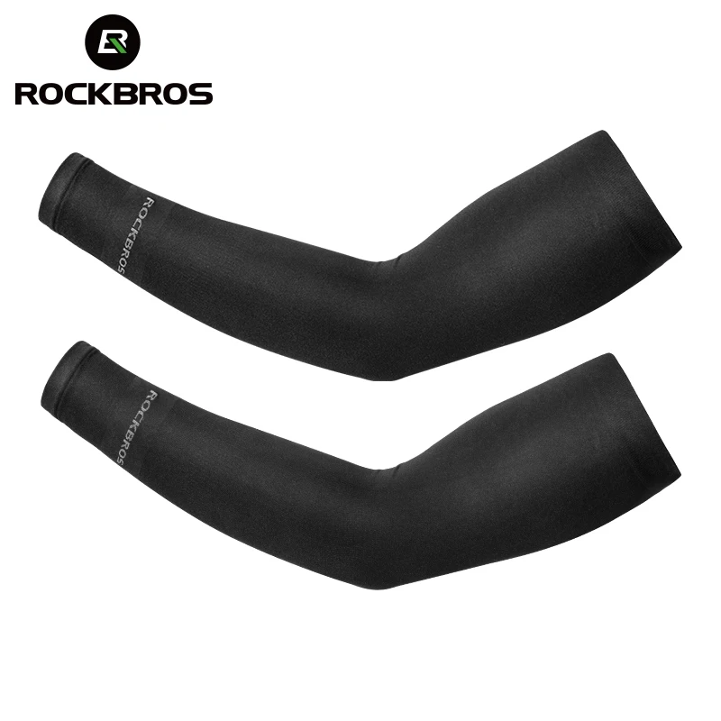 

ROCKBROS Red-dot Ice Fabric Running Arm Warmers UV Protect Arm Sleeves Basketball Camping Riding Sports Wear Protective Gear