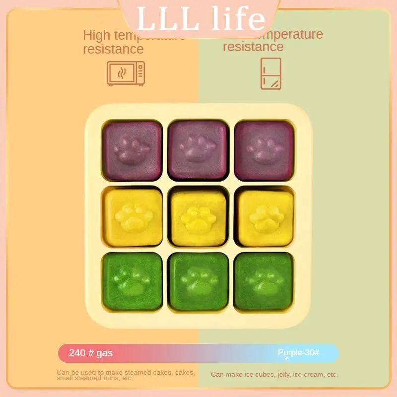 

8 Palace Lattice Cats Claw Ice Mold Cats Claw Baking Mould Supplementary Food Box Fresh And Cute Cats Claw Cake Mold