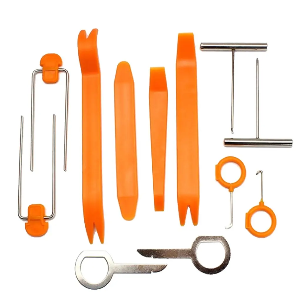 

12 шт./компл. Автомобильная магнитола, дверная панель, Отделка приборной панели, устройство для удаления звука, инструмент для авто, автомоби...