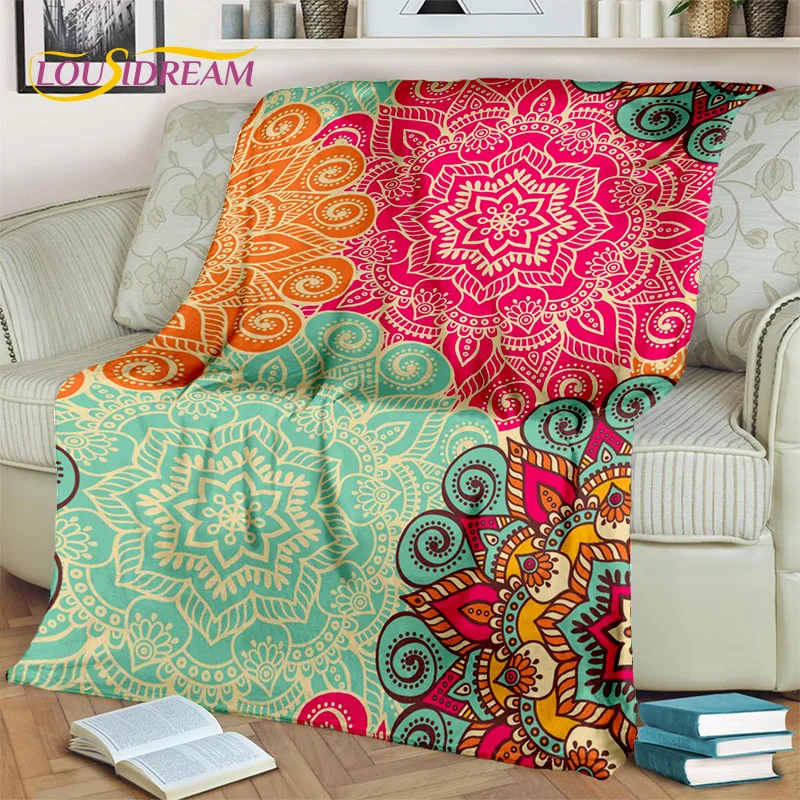 Одеяло 3D в богемном стиле для медитации мандалы природный дух йоги мягкое одеяло