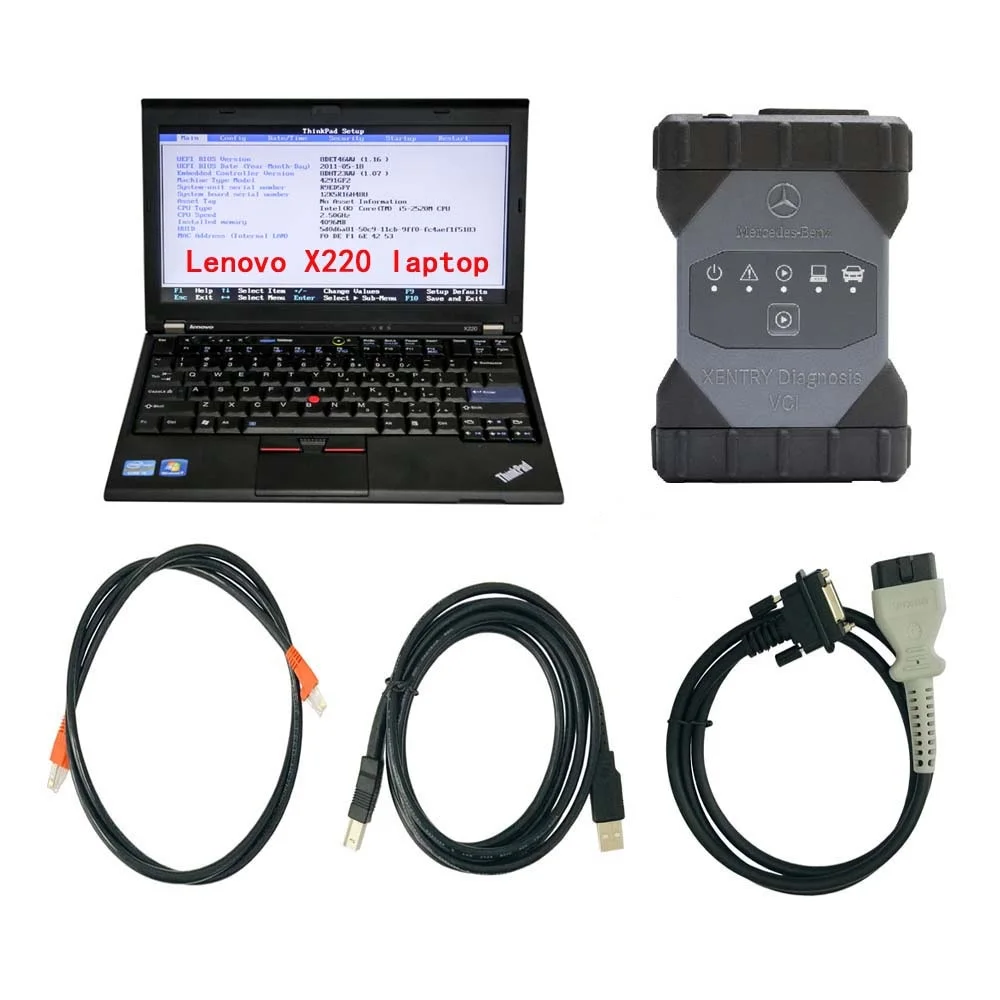 

V2022.06 MB STAR C6 Xentry Diagnosis VCI DOIP & AUDIO Pass Thru Multi Diagnostic Tool With Lenovo X220