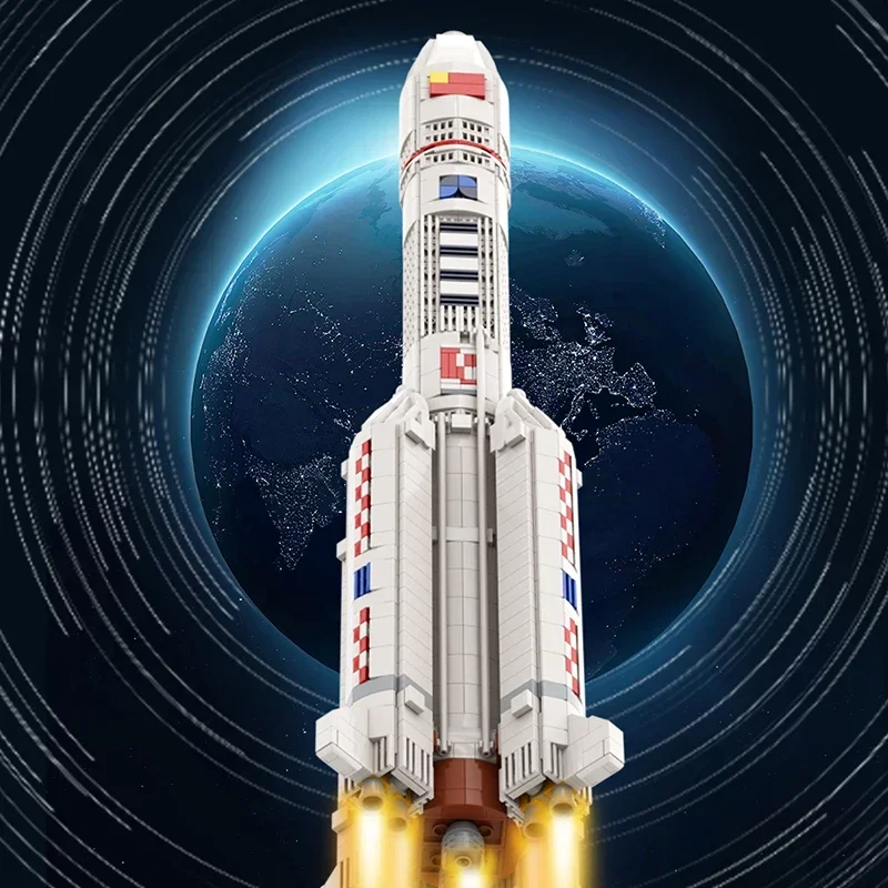 

Конструктор MOC Rrocket Launch 1:110, 5 марта, ракетка, Космический искусственный спутник, Вселенная, Sspaceflight, кирпичи, игрушки