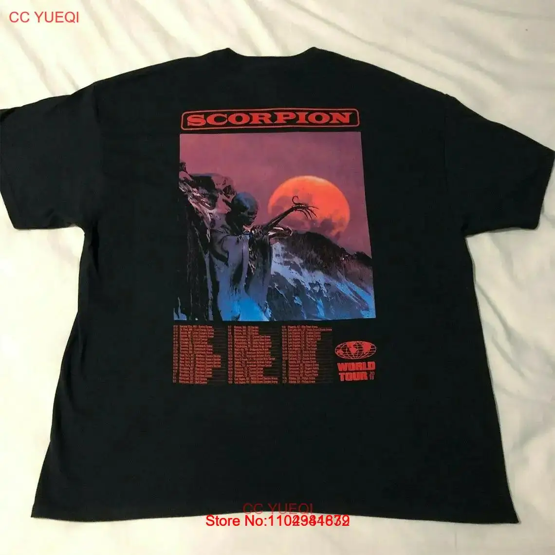 Футболка Drake Scorpion World Concert Aubrey And The 3 Migos Tour 2018 года