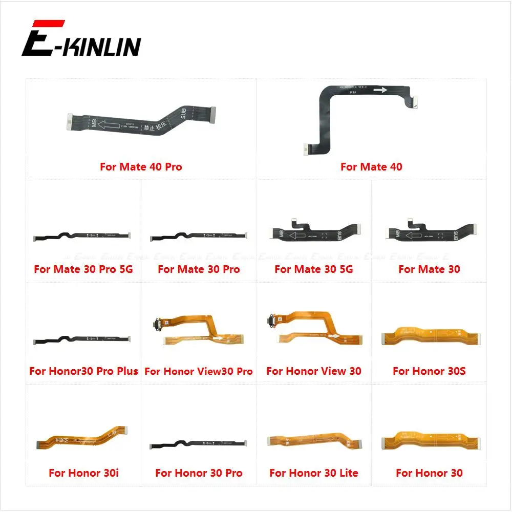 Материнская плата с гибким кабелем для HuaWei Honor 30 Lite 30i 30S View Mate 40 Pro Plus 5G