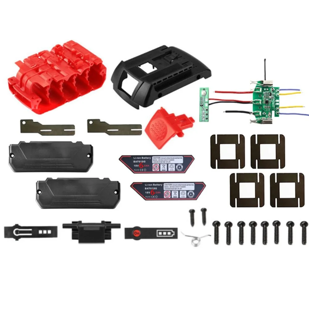 

BAT618 Li-ion Battery Plastic Case Protection PCB Circuit Board For Bosch 18V Battery Component Power Tool Accessory