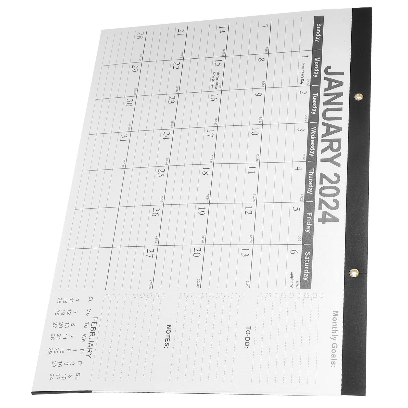 

English Calendar Home Accessory Hanging 2024-2025 Wall Makeup Advent Office Goods Household Daily