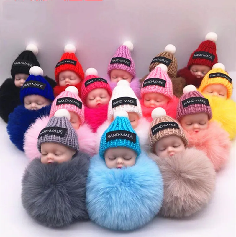 

New 8cm Cute Baby Plush Toys Keychain Soft Stuffed Dolls Toy for Kids Children Baby Girls Christmas Gifts 15 Styles Optional