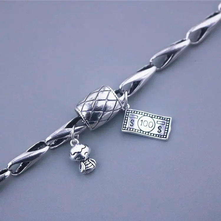 Змеиный год скоро богатый стерлингового серебра зодиакальный судьбы модный ромб