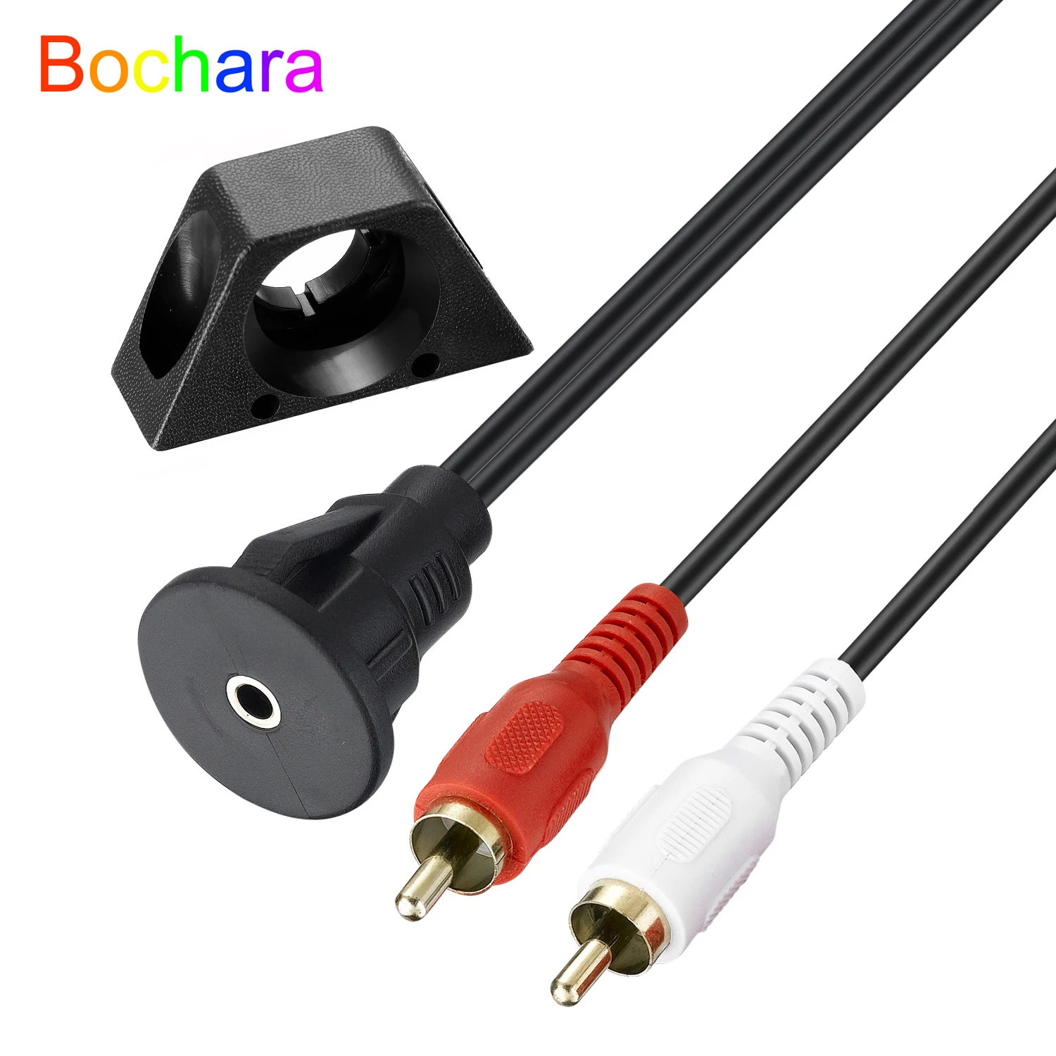 

Удлинительный кабель Bochara для приборной панели с разъемом 3,5 мм на разъем 2RCA папа