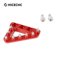 nicecnc for beta 125 200 250 300 350 390 400 430 450 rr rs rrs 2t 4t motorcycle rear brake pedal plate gear shift lever tip red