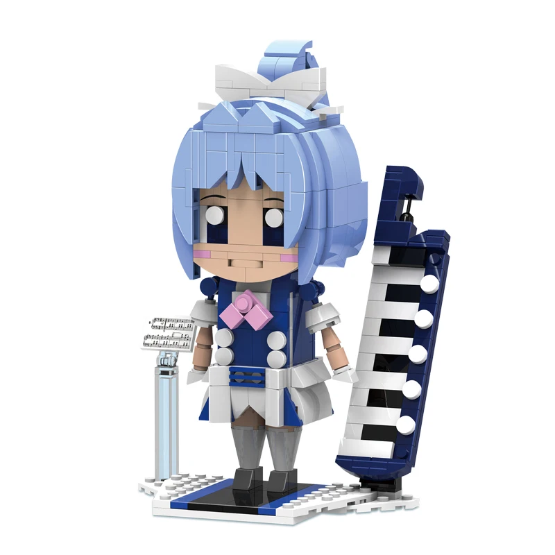 

Город, креативность, милая мультяшная клавиатура, настольное украшение, кукла, микро строительные блоки, кирпичи, игрушки, рождественские п...