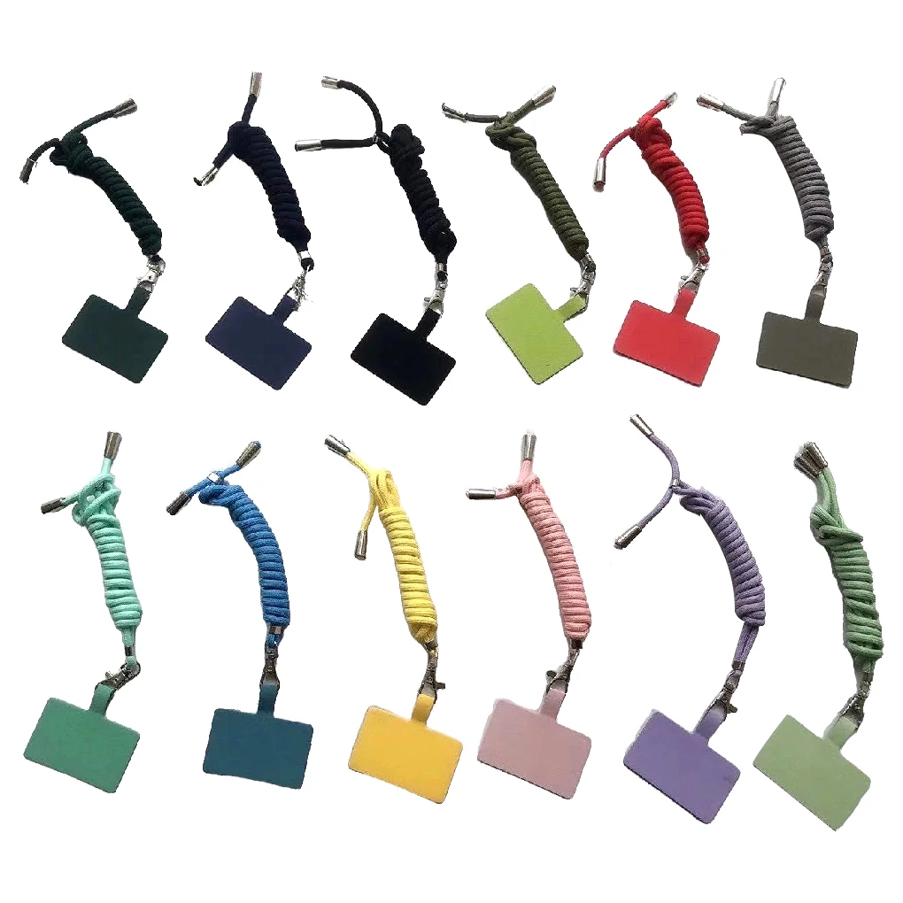 10 шт. универсальный ремешок для телефона Регулируемый Съемный цветной шейный шнур ремешок для защиты от потери ремешок для телефона безопа...