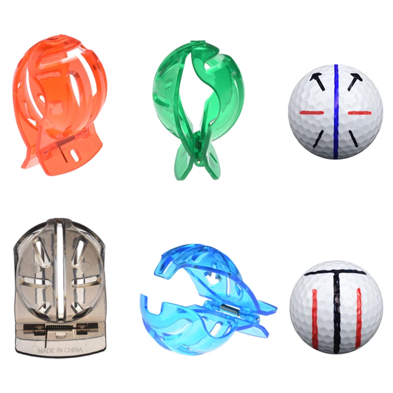 Line Marker Double-sided T And Mi-shaped Template Drawing Alignment Marks Tool Golf Scribe Marker Sport Training Aids