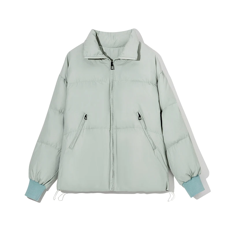 ZELI Cotton Liner Thicken Autumn Winter Jackets Women Oversized Down Padded Parkas Female Cropped Bubble Coats 2022 Outerwear