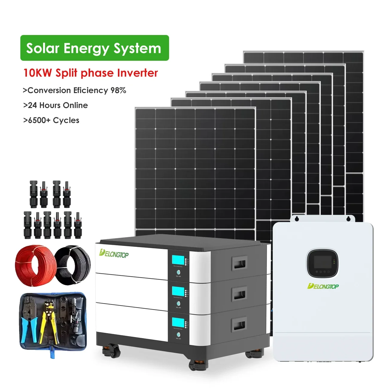 Delong 48 В 51 2 20 кВтч 30 50 Домашние солнечные аккумуляторы Напольная литиевая батарея