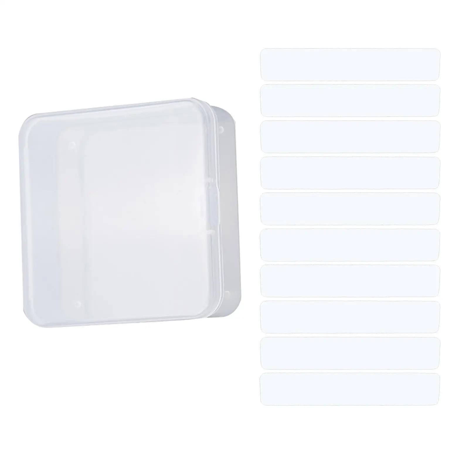 

Коробка для хранения ногтей, контейнер для хранения чехлов, Прозрачный квадратный Органайзер из ПВХ для накладных ногтей, ювелирных издели...