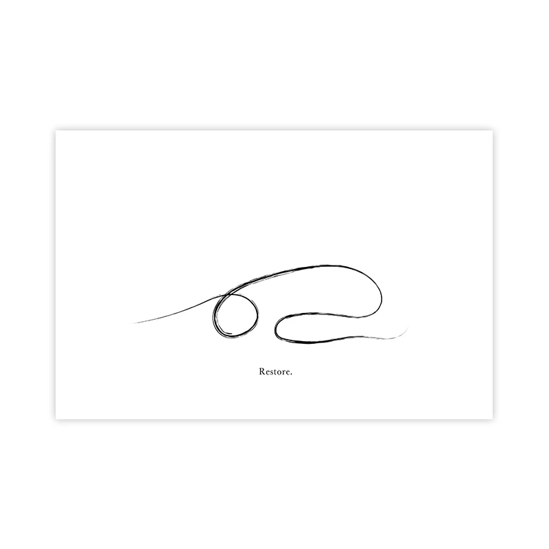 

Yoga Wall Art Print плакат для медитации символ йоги Breath Black White Wall Art Picture Картина с цитатой
