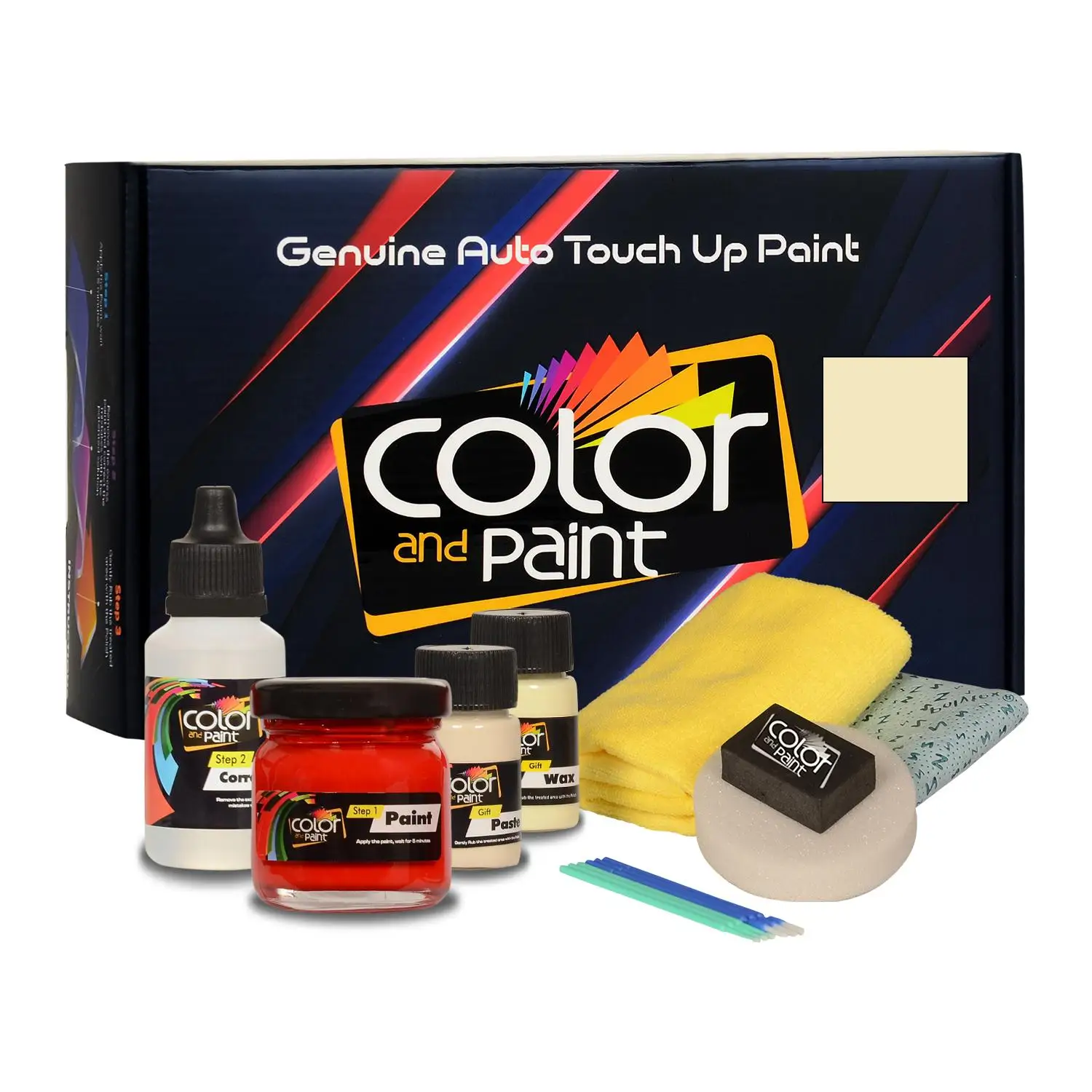 

Color and Paint compatible with Ford America Automotive Touch Up Paint - MEDIUM LIGHT CAMEL - 4 T2 - Plus care